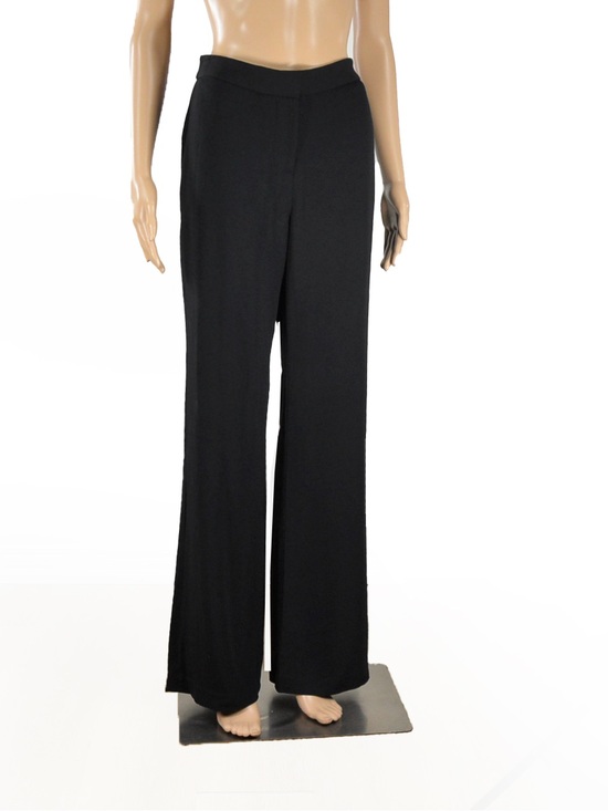Donna Karan Pants - Donna Karan New York Black Label High Rise Waist Wide Leg Flare Trouser Pants